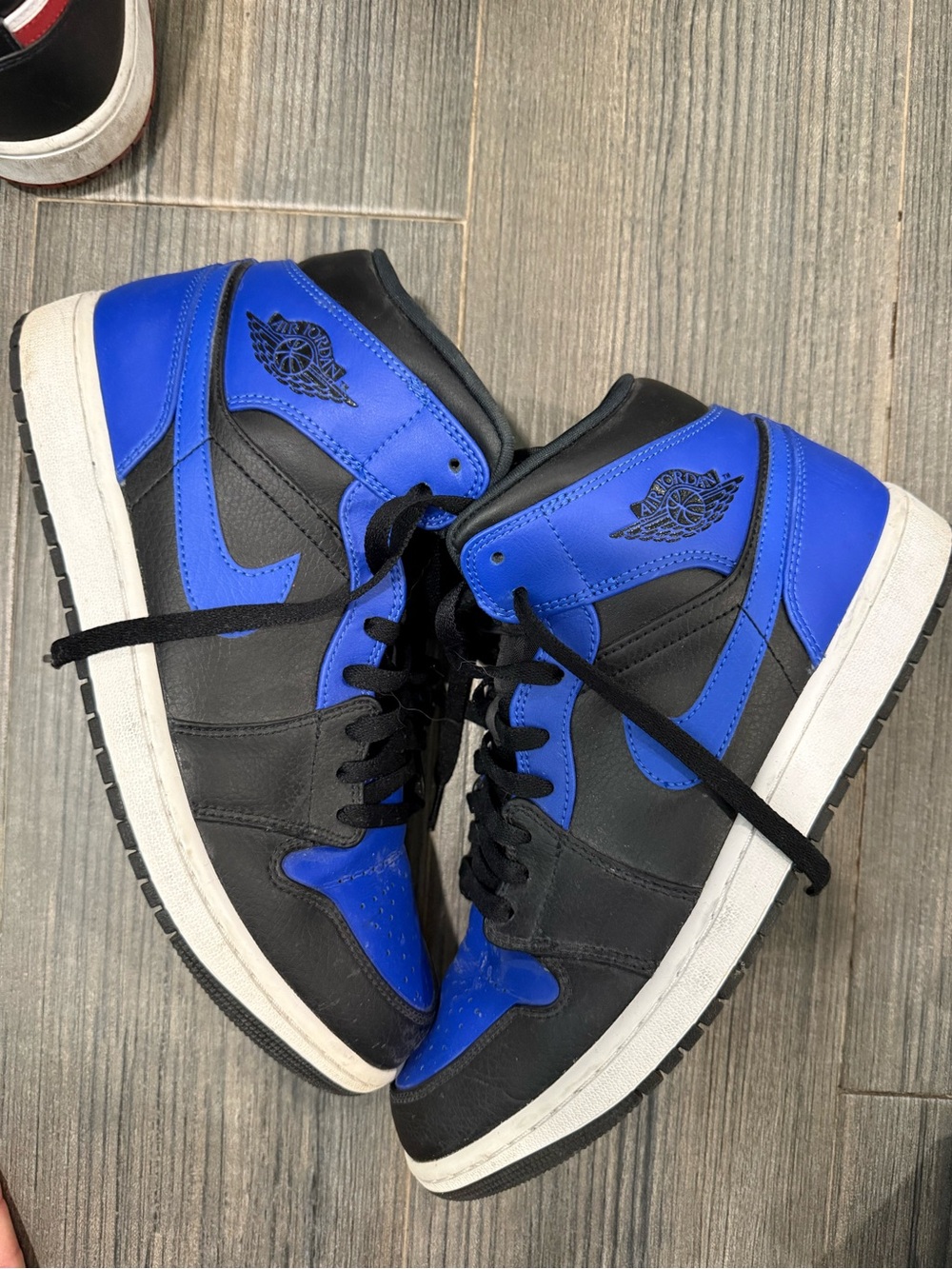 Nike Jordan Air  1 Mid - Black/Blue Men's Sneakers